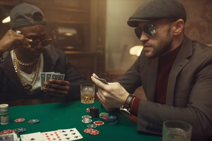 Tampilan studio Live Blackjack golbos dengan dealer dan meja permainan multi-kamera
